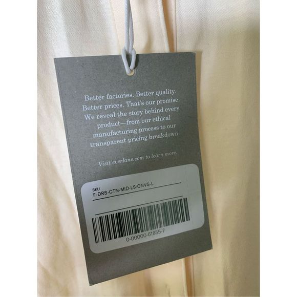 Everlane Ivory Midi Dress - Picture 9 of 10